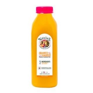 Orange Mango (only 2 ingredients) juice  No preservatives, no artificial ingredients, no added sugar, no GMOs.
Clean &amp; Pure
Taste the tropics with this blend of fresh Florida oranges &amp; mangos for a juice rich in fiber. Contains Vitamins C &